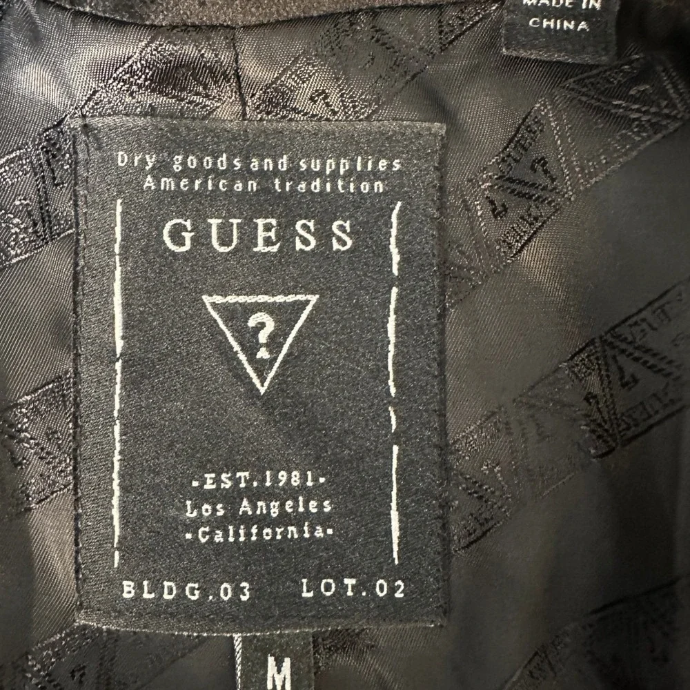 Guess Los Angeles‎ Mens Black Velvet Single Button Blazer Dark Academia Luxury M